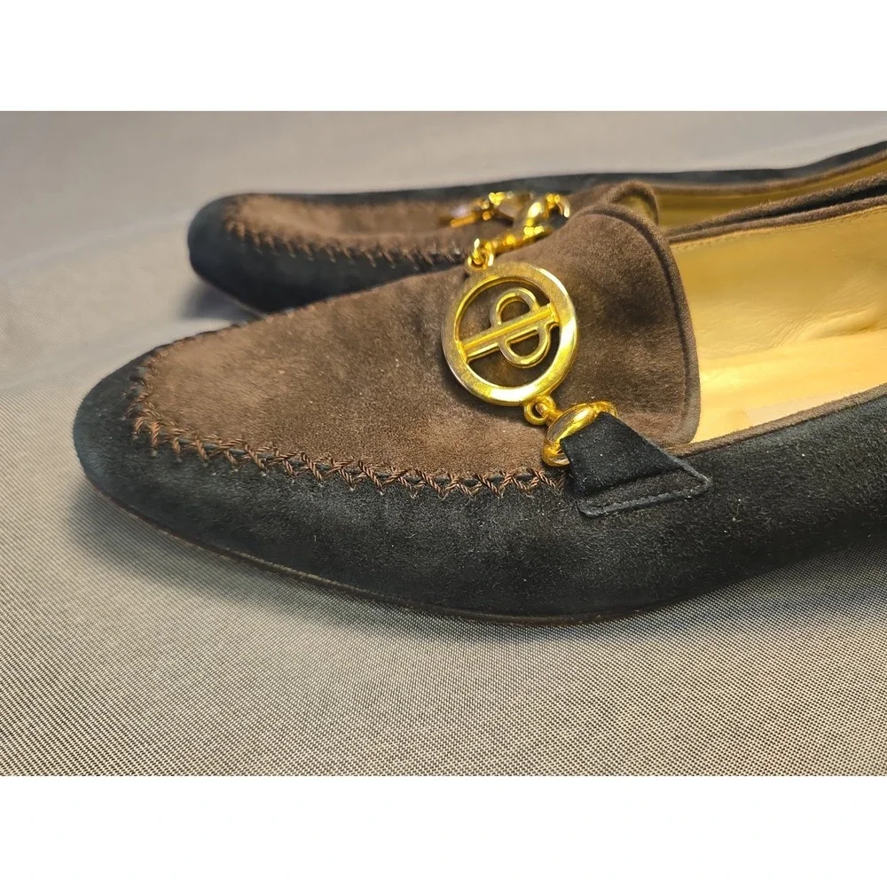 Vintage Paloma Italy Suede Horsebit Loafers - Women's Size 6 / 6.5 (9.5